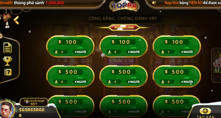 Nắm rõ quy tắc tính tiền thua cược tại cổng game Top88