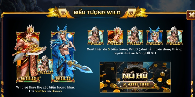 Biểu tượng wild là hình ảnh các nhân vật trong game