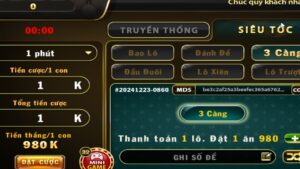 Lô đề 1 ăn 900 là tỷ lệ thanh toán cho hình thức đánh 3 càng tại TOP88