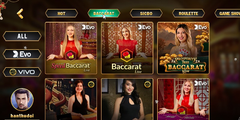 Baccarat có nhiều phòng, biến thể mới lạ cho game thủ