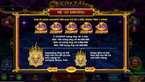Hệ số thưởng trong slot game này hấp dẫn