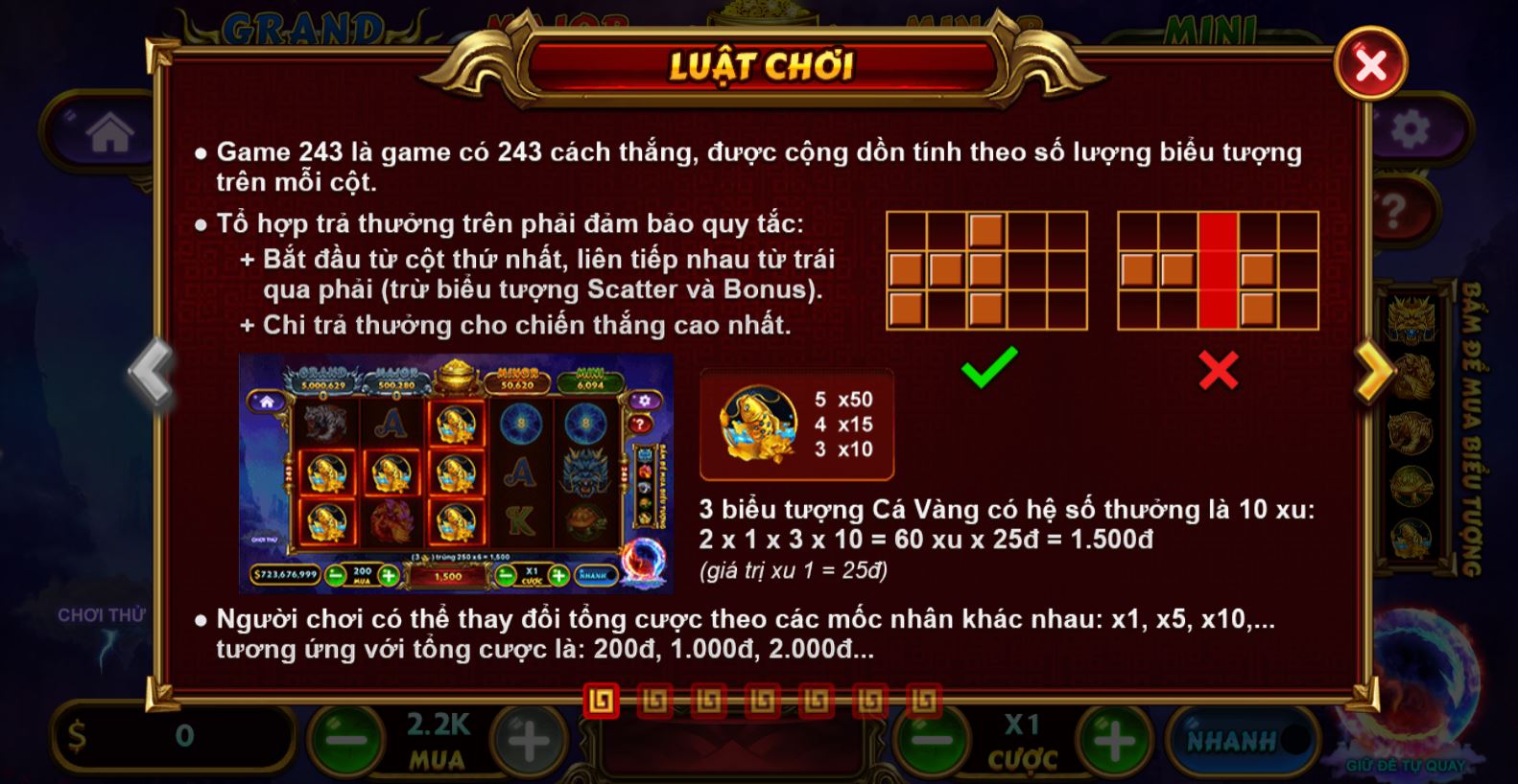 Luật chơi đơn giản