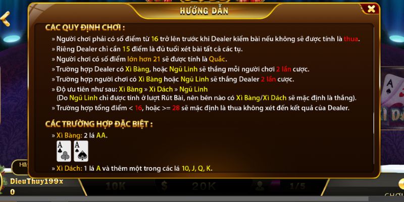 Một số thuật ngữ cơ bản khi tham gia chơi game Xì Dách 