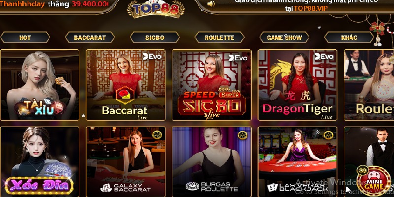 Sảnh casino live đẳng cấp, phát trực tiếp minh bạch kết quả