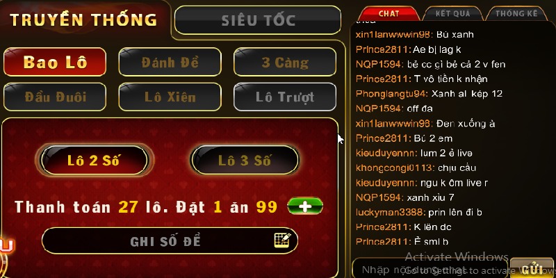 TOP88 cung cấp nhiều loại hình đánh đề onlline