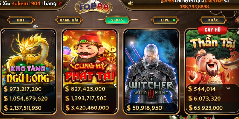 Truy cập TOP88 chọn game Cung Hỷ Phát Tài và bắt đầu quay